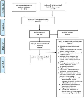 Exploring Jordanian women's resistance strategies to domestic violence: A scoping review